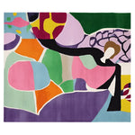 Vibrant Prism Puzzle Form Hand Tufted Area Rug featuring an abstract design with colorful geometric shapes. Perfect as a contemporary wool rug for living rooms, this 8x10 piece combines style and comfort, enhancing any space with its artistic flair.