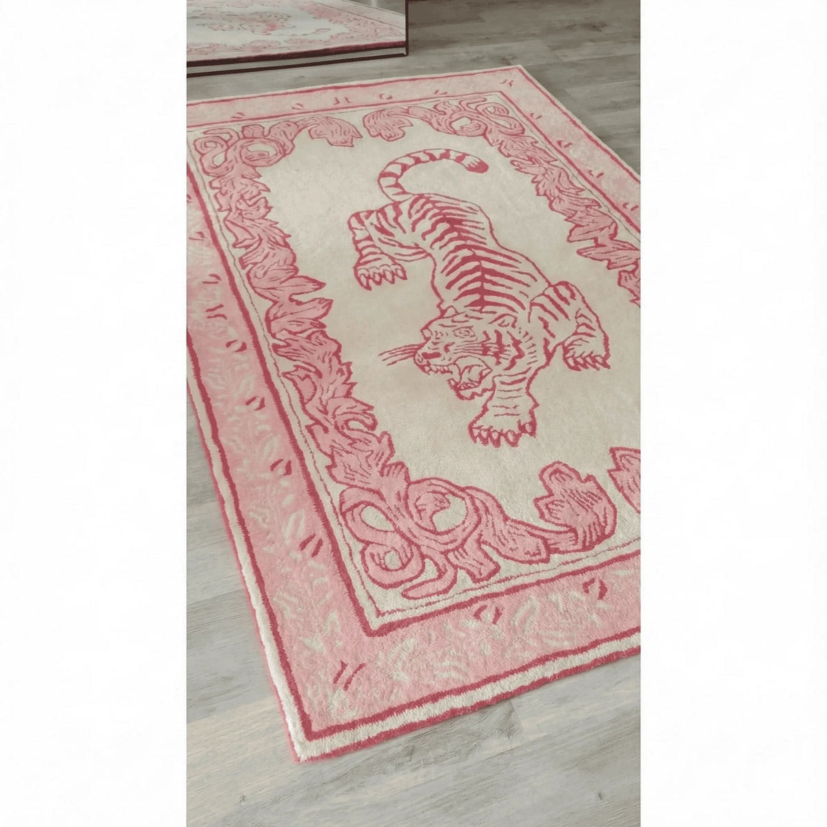 Prowess in Pink Garden Hand - Tufted Rug 4 x 6 ft - MAIA HOMES