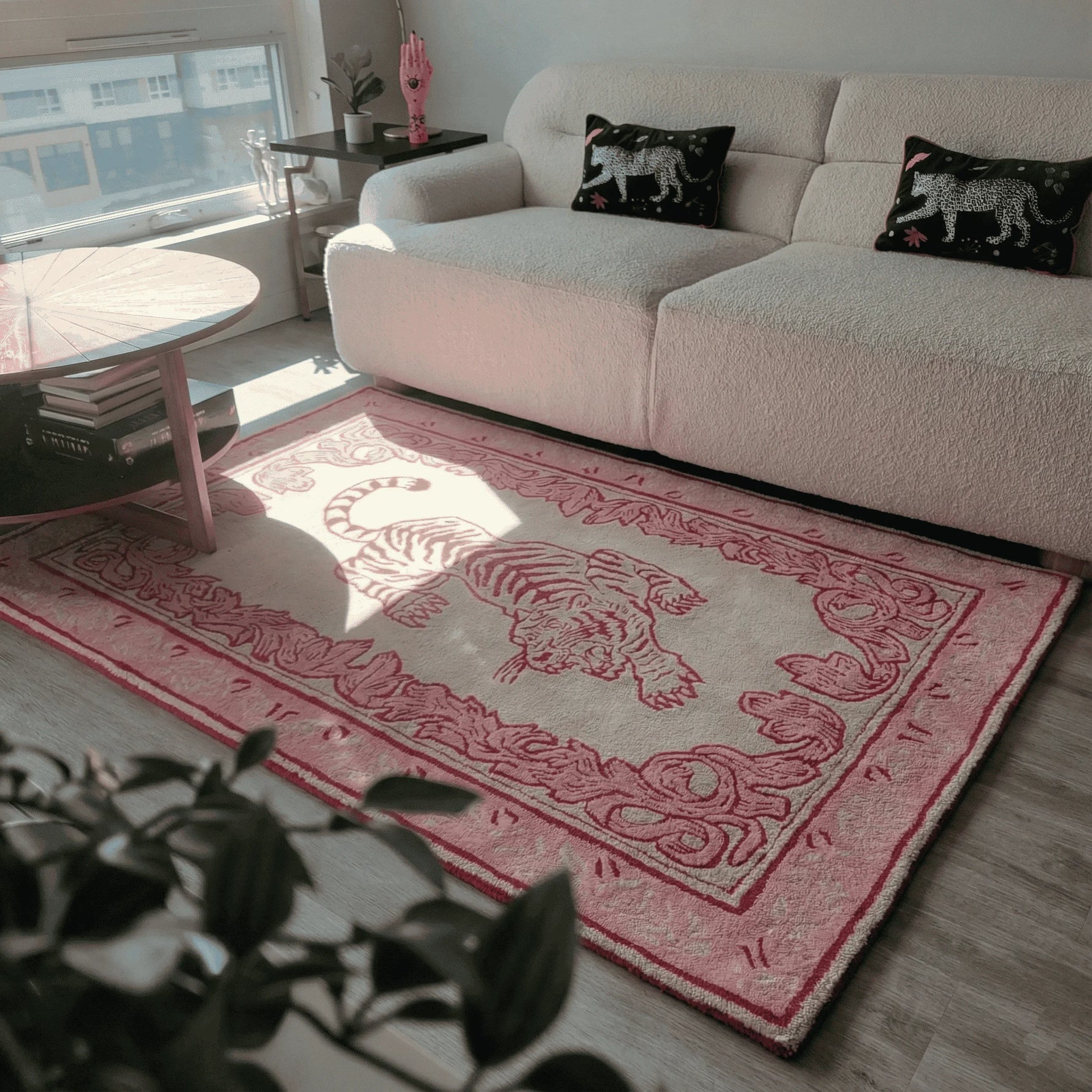 Prowess in Pink Garden Hand - Tufted Rug 4 x 6 ft - MAIA HOMES