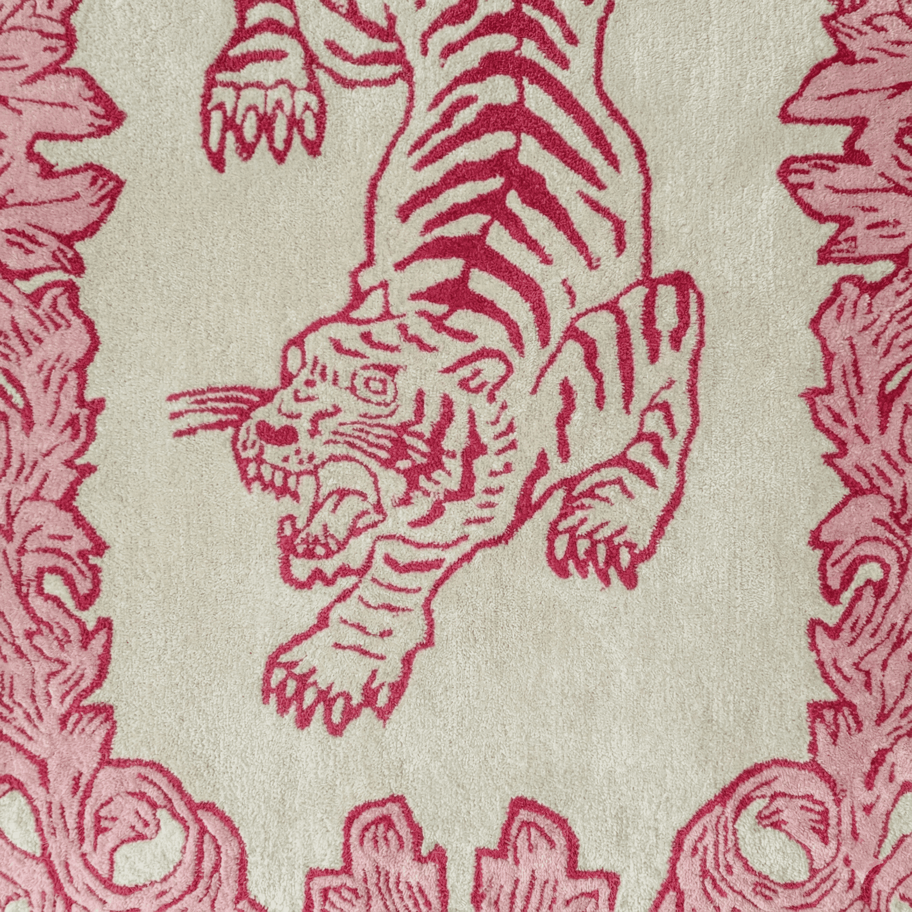 prowess in pink garden hand tufted rug