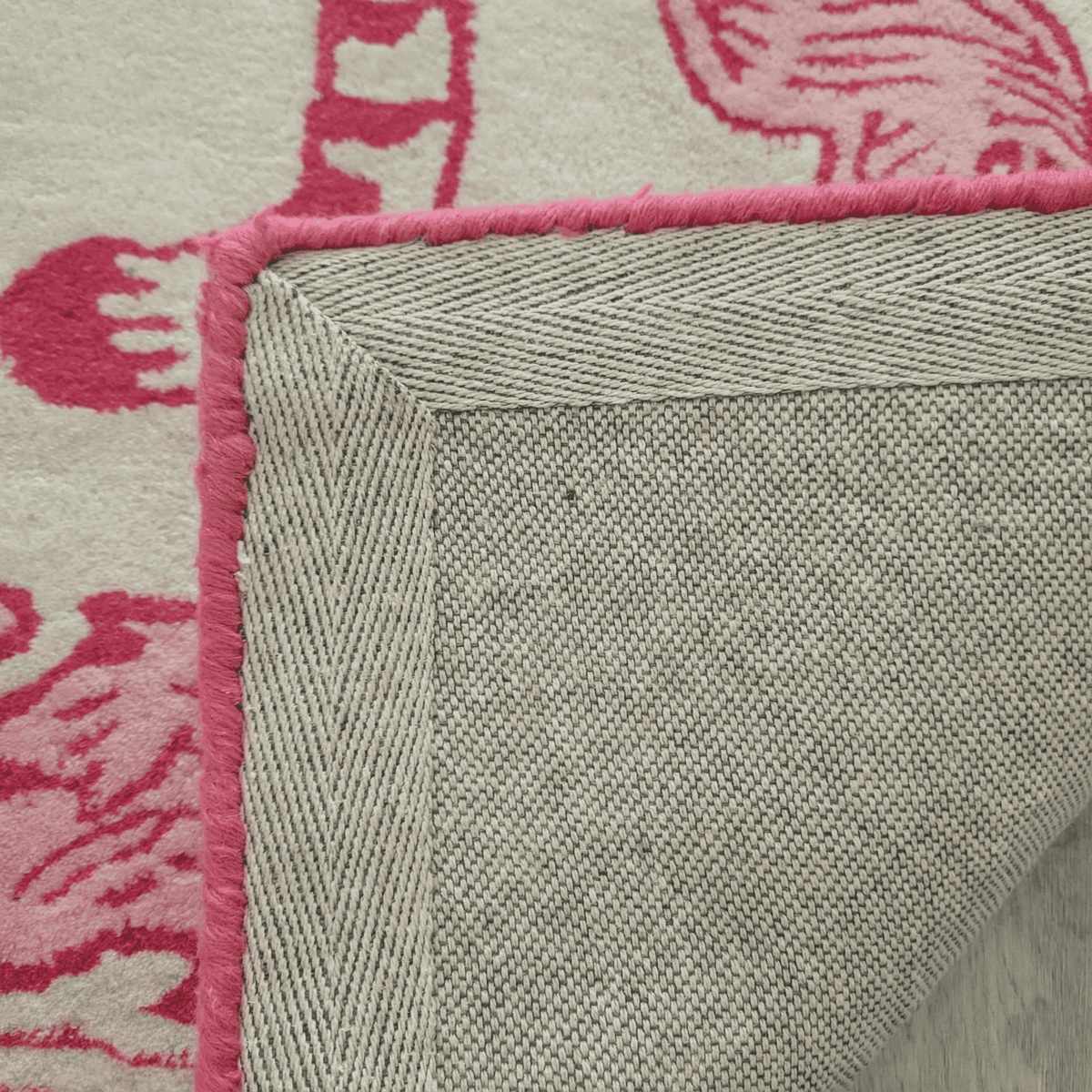 prowess in pink garden hand tufted rug