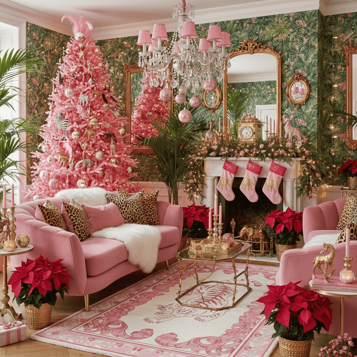 prowess in pink garden hand tufted rug