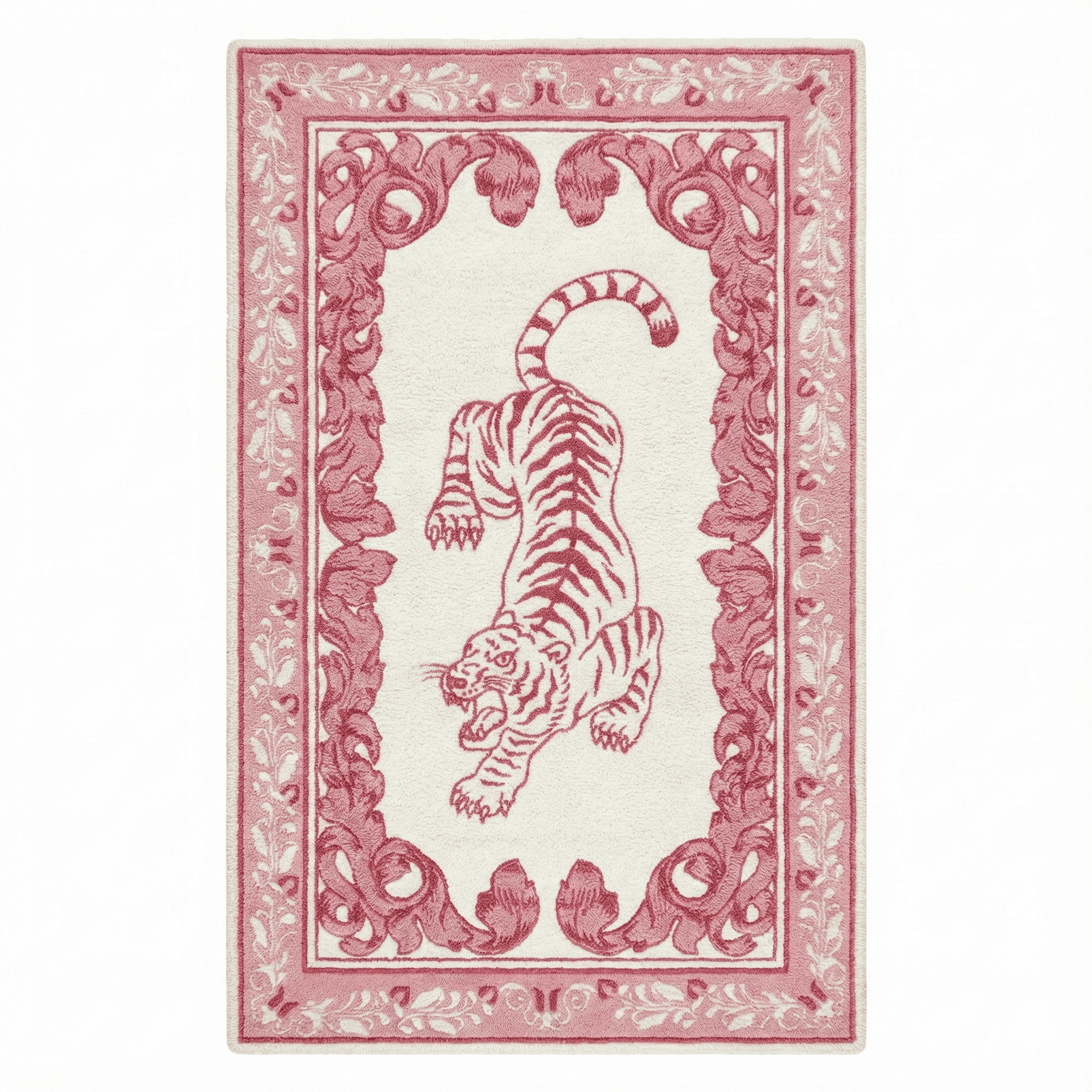 prowess in pink garden hand tufted rug
