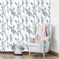 Purple and White Lavender Floral Wallpaper