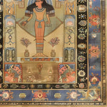 This captivating Pyramid Dreamscape Hand Knotted Area Rug showcases an intricate Egyptian-inspired design, perfect for adding a vintage touch to large living rooms. The vibrant colors and detailed patterns evoke the elegance of Persian rugs, making it an ideal choice for those seeking unique area rugs for living room décor.
