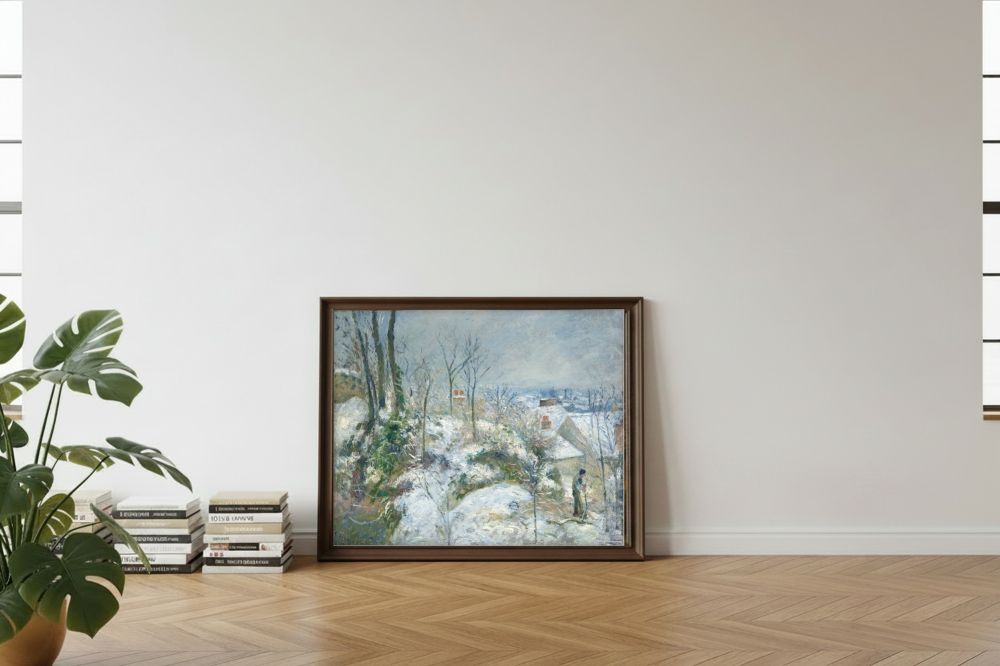 Framed room mockup - leaning
