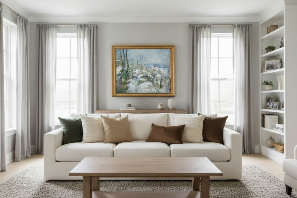 Framed room mockup - gold