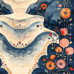 The Radiant Peaks Hand Tufted Rug is a striking wool rug featuring a beautiful abstract design with floral patterns. Ideal for living room decor, this large area rug showcases a harmonious blend of warm tones and intricate floral motifs, making it perfect for adding a touch of elegance to any living room space.