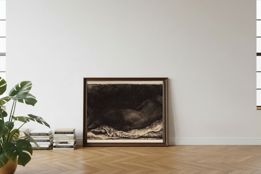 Framed room mockup - leaning