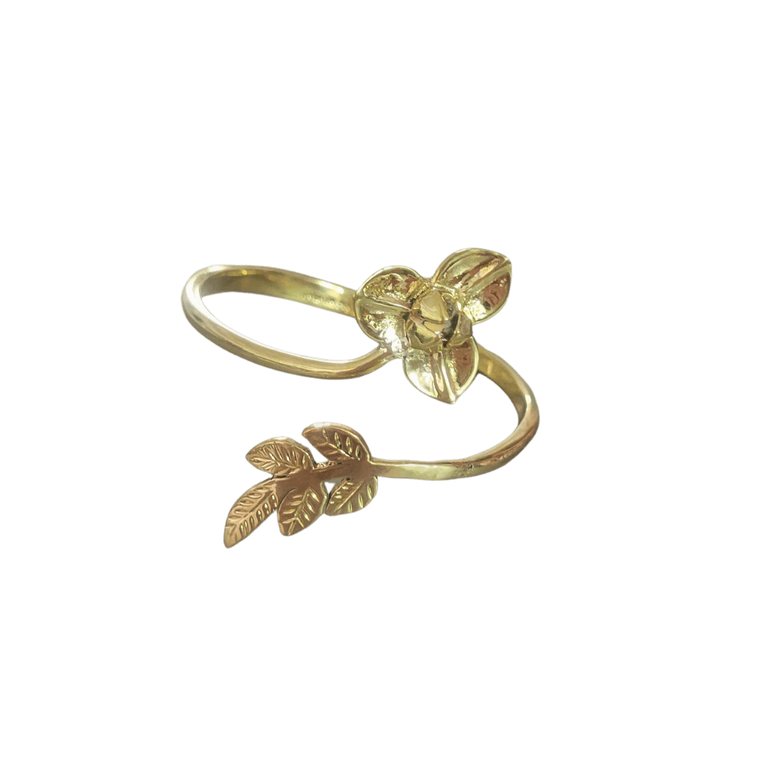 Recycled Bullet Brass Flower Bangle - Rumduol