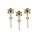 Recycled Bullet Brass Flower Wall Hook Set - Rumduol