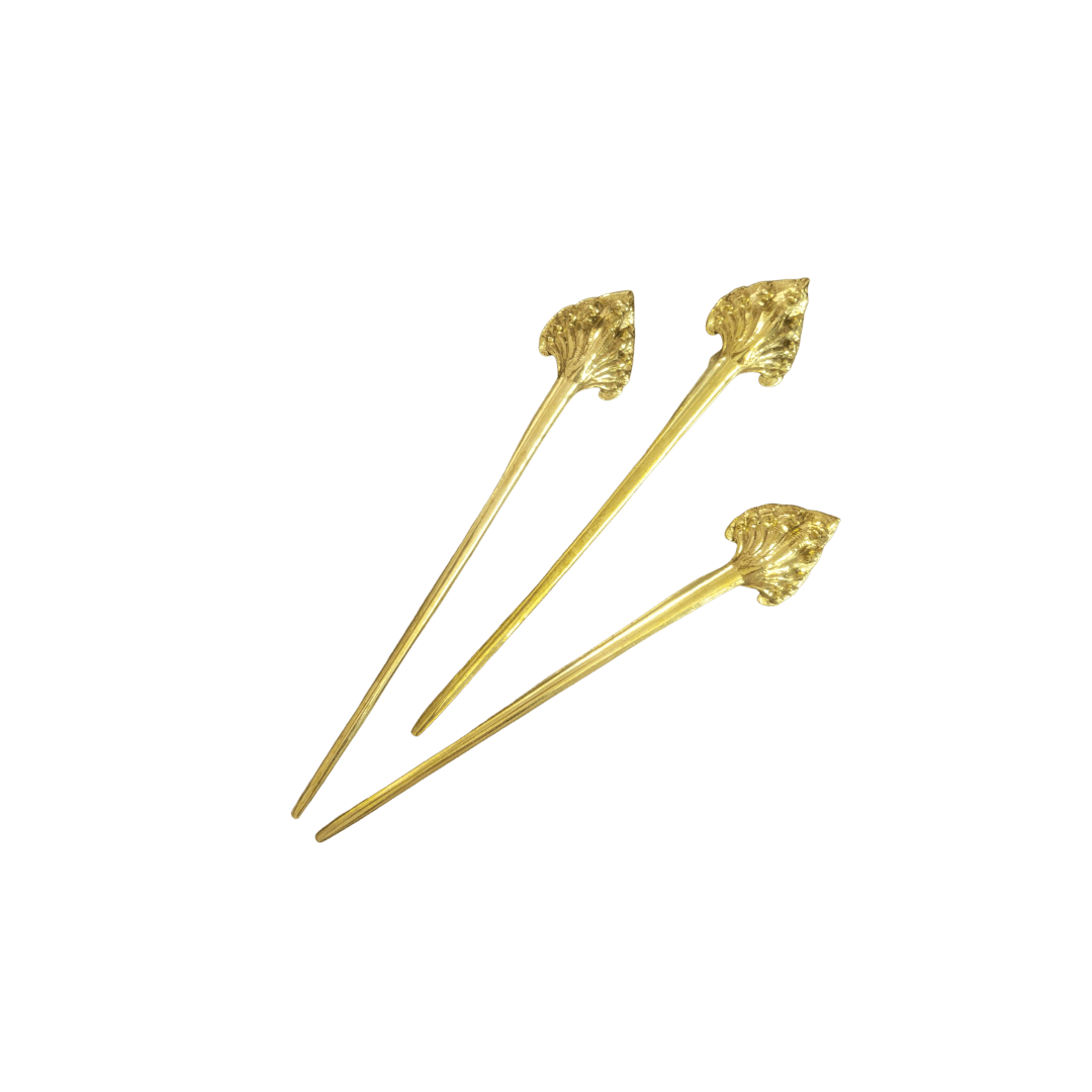 Recycled Bullet Brass Hair Pin - Naga