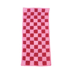 Red Checker Jute Rug 2 x 3 ft - A vibrant area rug featuring a classic red checker pattern, perfect for adding a pop of color to an office or as a centerpiece in larger living room spaces. This jute rug offers both style and durability, ideal for those seeking large area rugs to enhance their decor.