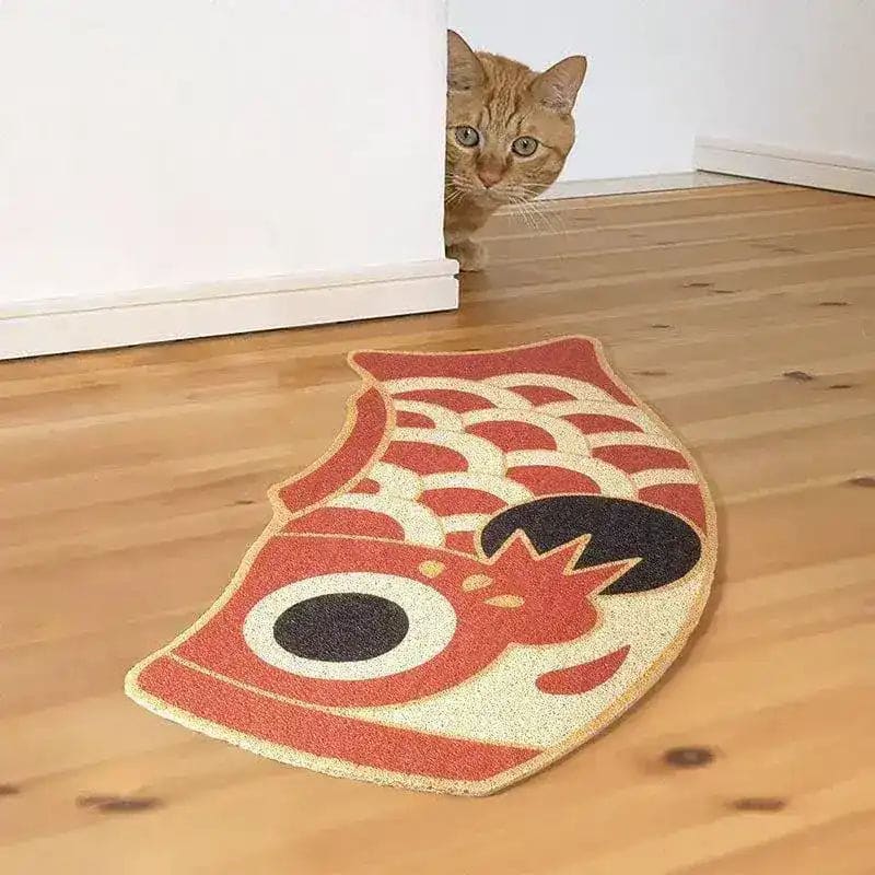 This vibrant Red Oriental Fish Area Rug adds a playful touch to your living space. Perfect for living room area rugs, this unique design complements 8x10 living room rugs, offering a charming and artistic flair to your home decor.