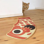 This vibrant Red Oriental Fish Area Rug adds a playful touch to your living space. Perfect for living room area rugs, this unique design complements 8x10 living room rugs, offering a charming and artistic flair to your home decor.