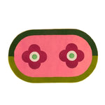 Red Twin Flowers Hand Tufted Wool Rug The "Red Flowers Hand Tufted Wool Rug 2' x 3'" features vibrant red floral patterns, adding a bold and elegant touch to any room. Crafted from high-quality wool, this rug offers both softness and durability for lasting beauty.