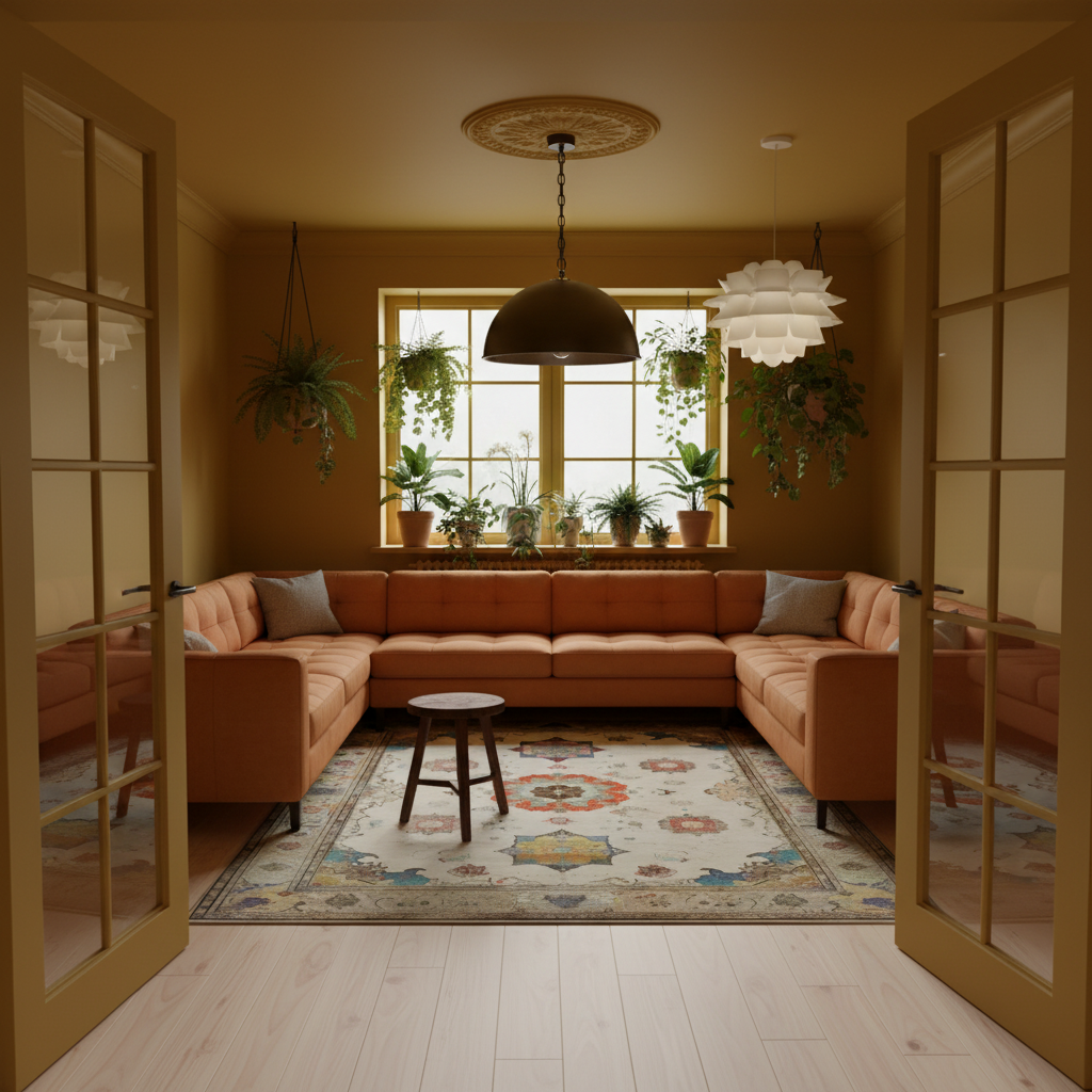 Regal Blossom Medallion Hand Knotted Area Rug