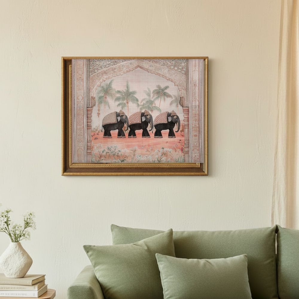 Framed room mockup - sage