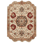 The Regal Petal Hand-Tufted Rug showcases an elegant vintage design, perfect as a large area rug for living rooms. Crafted from high-quality wool, this rug features intricate floral patterns in rich, warm tones, making it an ideal centerpiece for any space.
