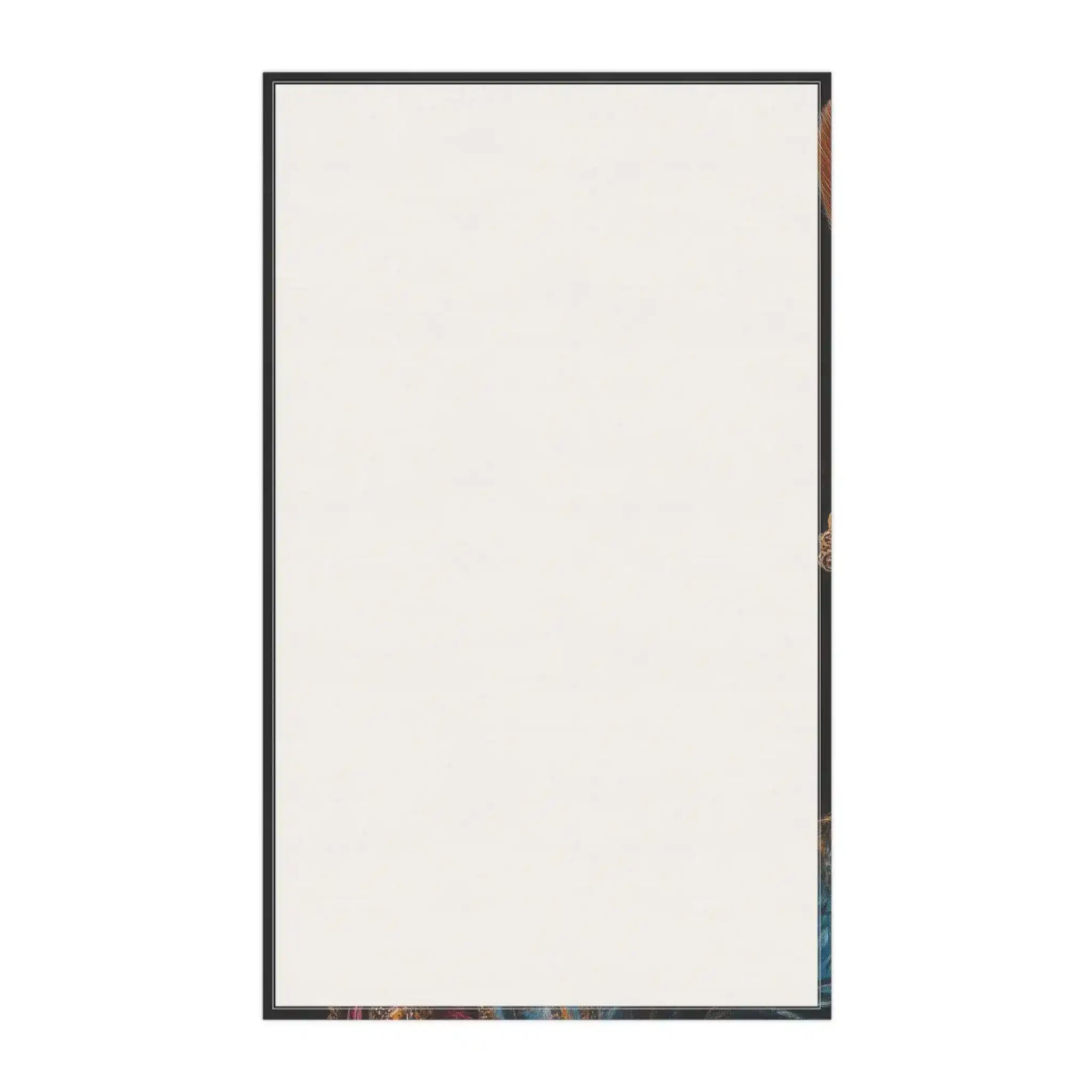 Regal Renaissance Chihuahua Cotton Kitchen Towel back side plain off-white cotton reverse with small colorful print edge detail