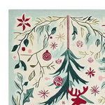 A beautifully hand-tufted area rug featuring a vibrant reindeer and star design, crafted from high-quality wool. Perfect for adding a cozy touch to your living room, this 8x10 wool rug showcases intricate details and festive colors, making it an ideal choice for those seeking unique rugs for living rooms.