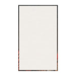 Renaissance Cat in Couture Luxury Cotton Kitchen Towel reverse blank side, plain white cotton with thin dark border, product template view
