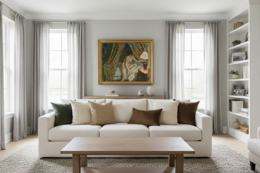 Framed room mockup - gold
