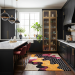 Retro Graphic Whirl Hand Tufted Rug