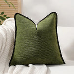 Retro green tiger patterned jacquard throw pillow perfect for adding a touch of elegance to your home decor.