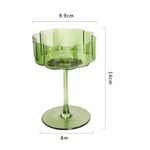Retro Petal Goblet Wine Glass - MAIA HOMES