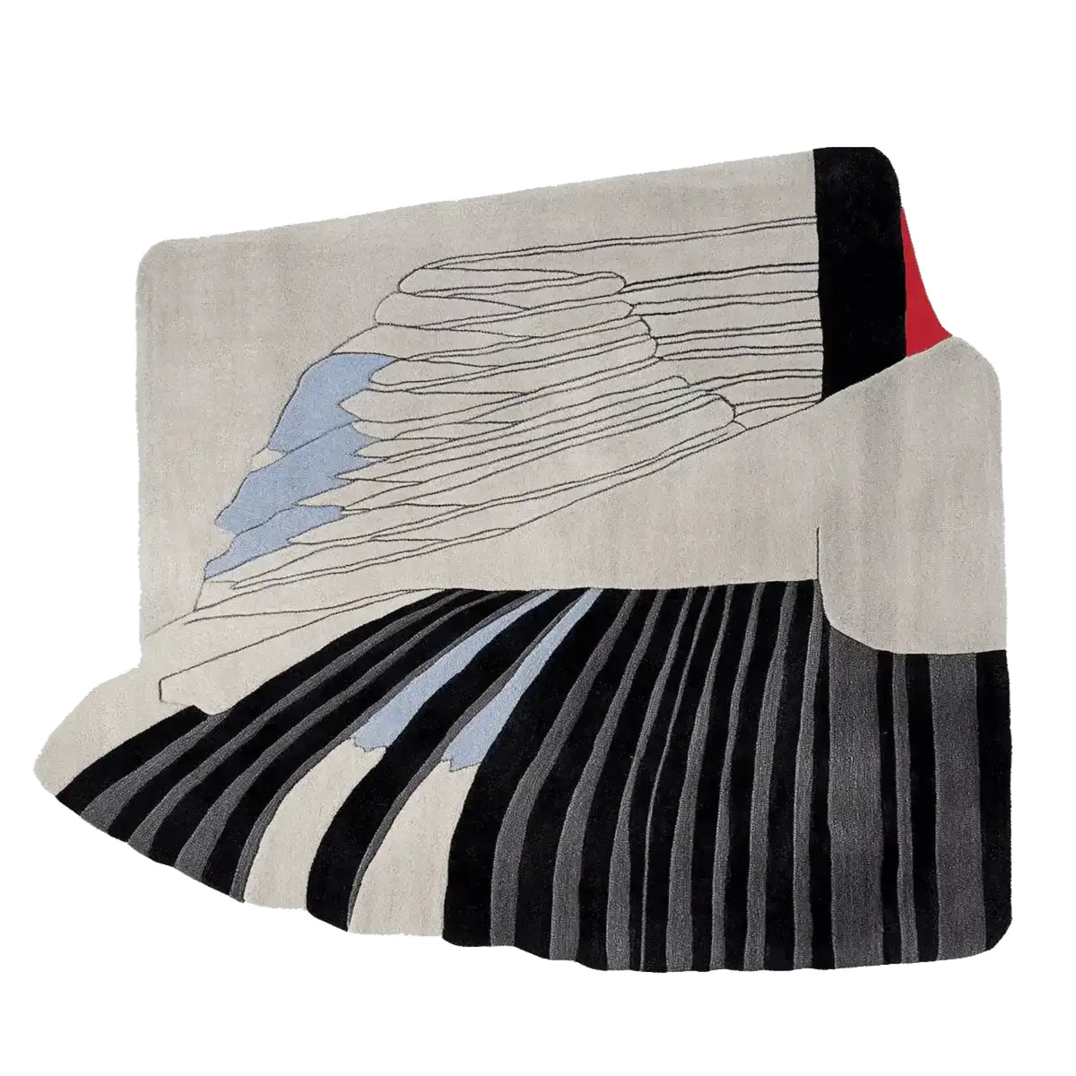 Retro Wave Hand Tufted Rug