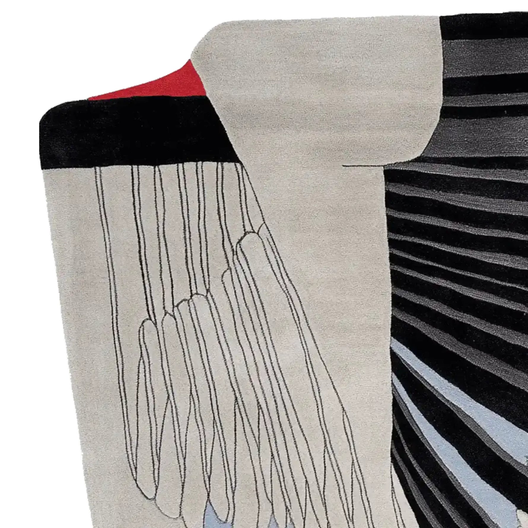 Retro Wave Hand Tufted Rug