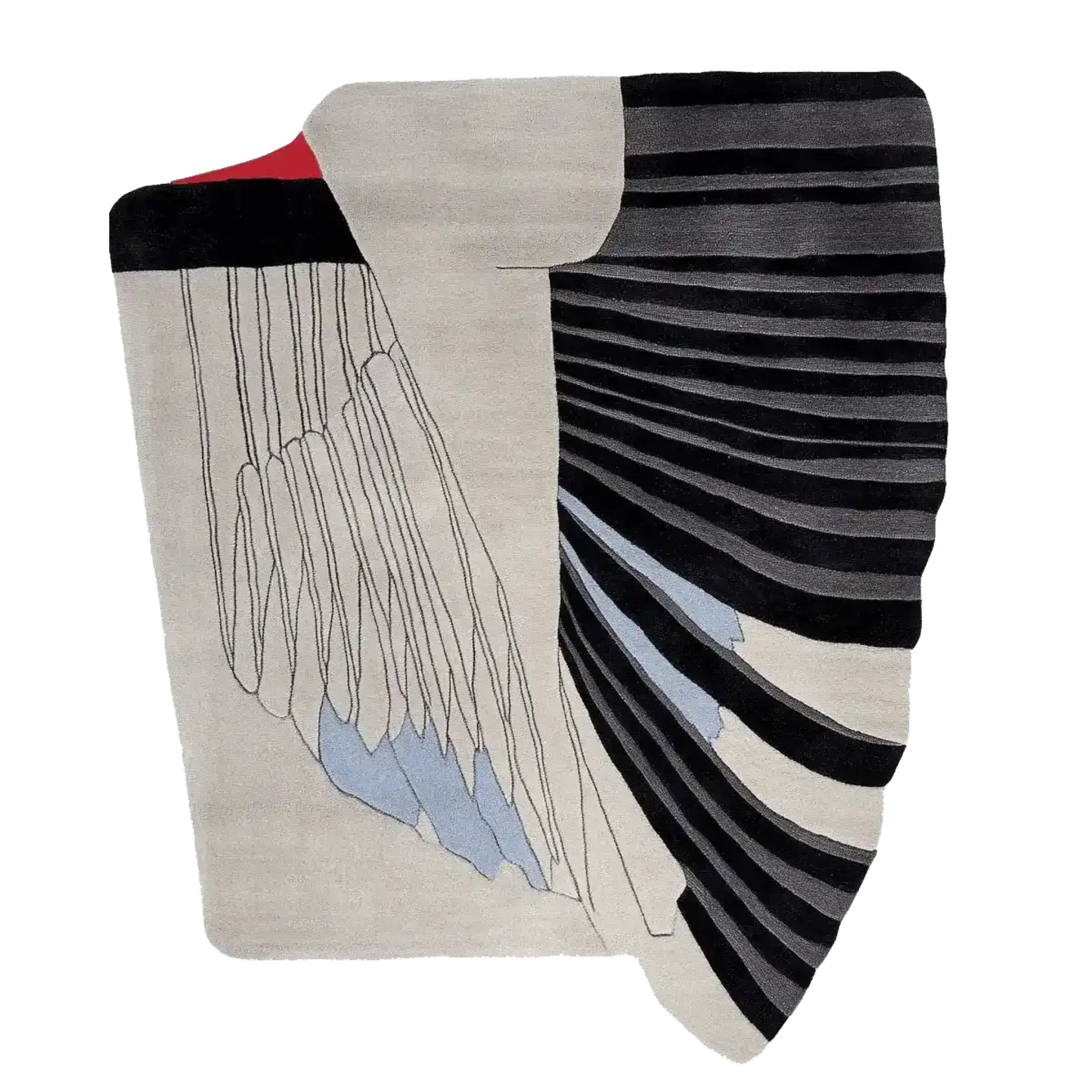 Retro Wave Hand Tufted Rug