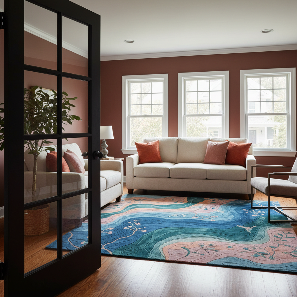 Rhythm of Blossoms Hand Tufted Rug