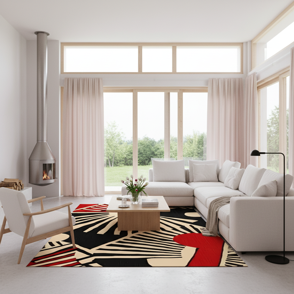 Rhythmic Rays Hand Tufted Rug
