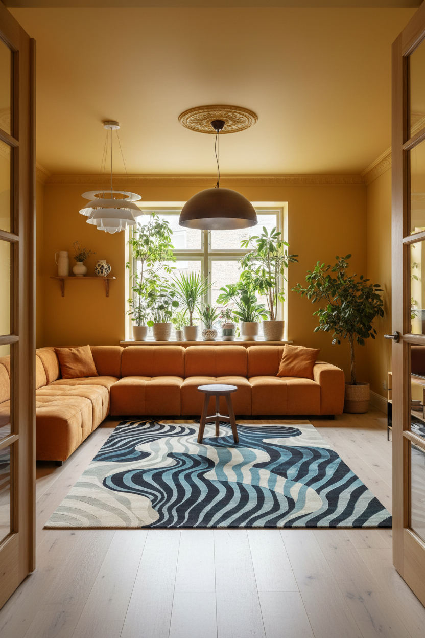Rippling Tides Hand Tufted Rug 
