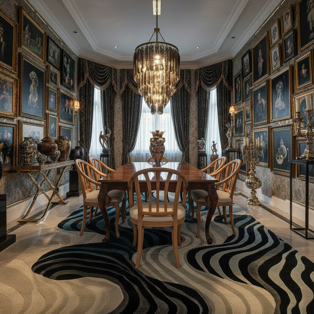 Rippling Tides Hand Tufted Rug 