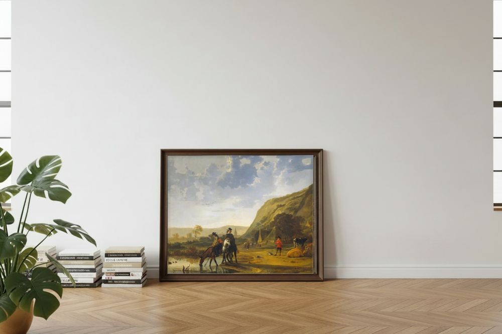 Framed room mockup - leaning