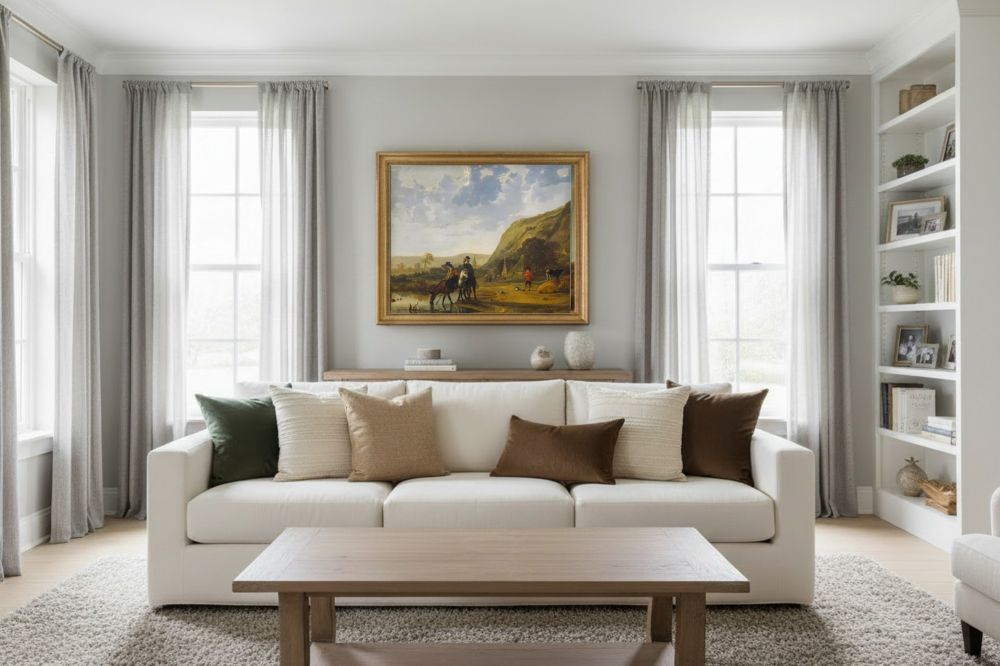 Framed room mockup - gold