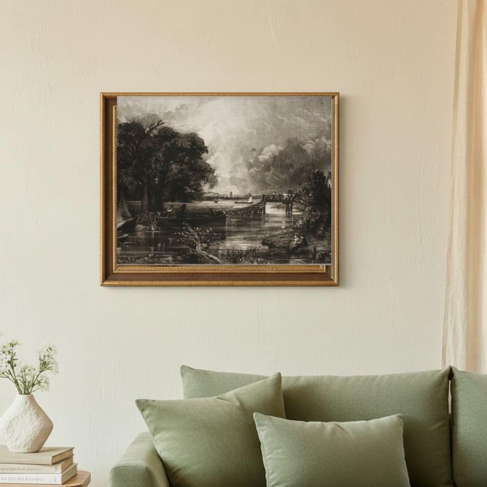 Framed room mockup - sage