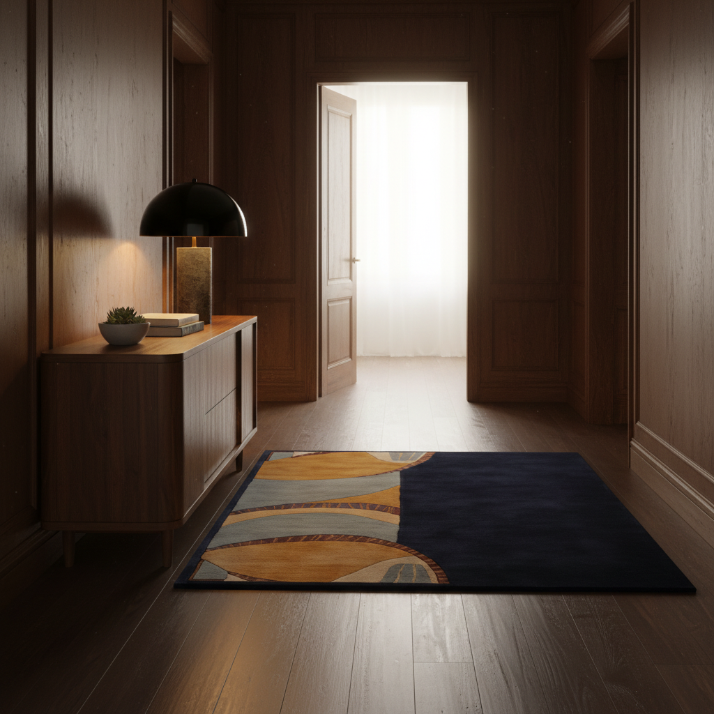 Riverbend Earth Form Hand Tufted Rug