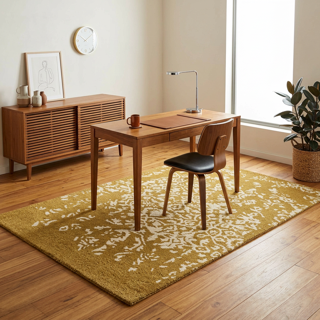 White Bloom Elegant Hand Tufted Rug 3 x 5 ft