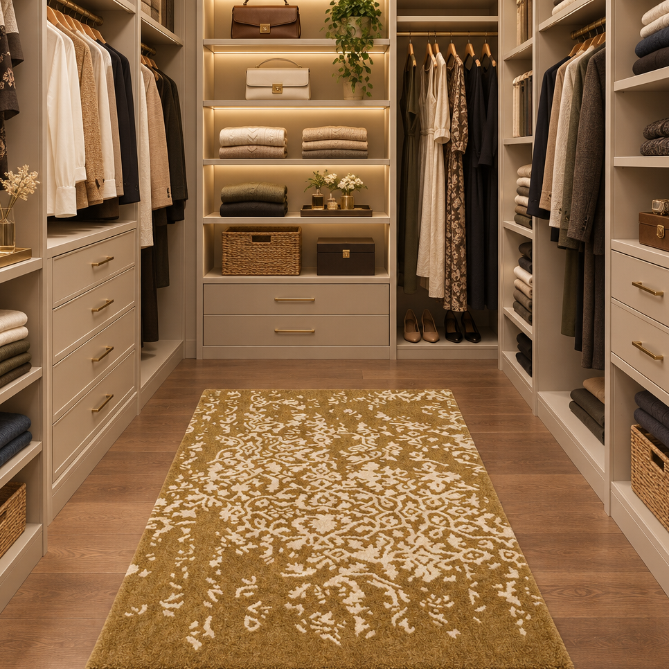White Bloom Elegant Hand Tufted Rug 3 x 5 ft