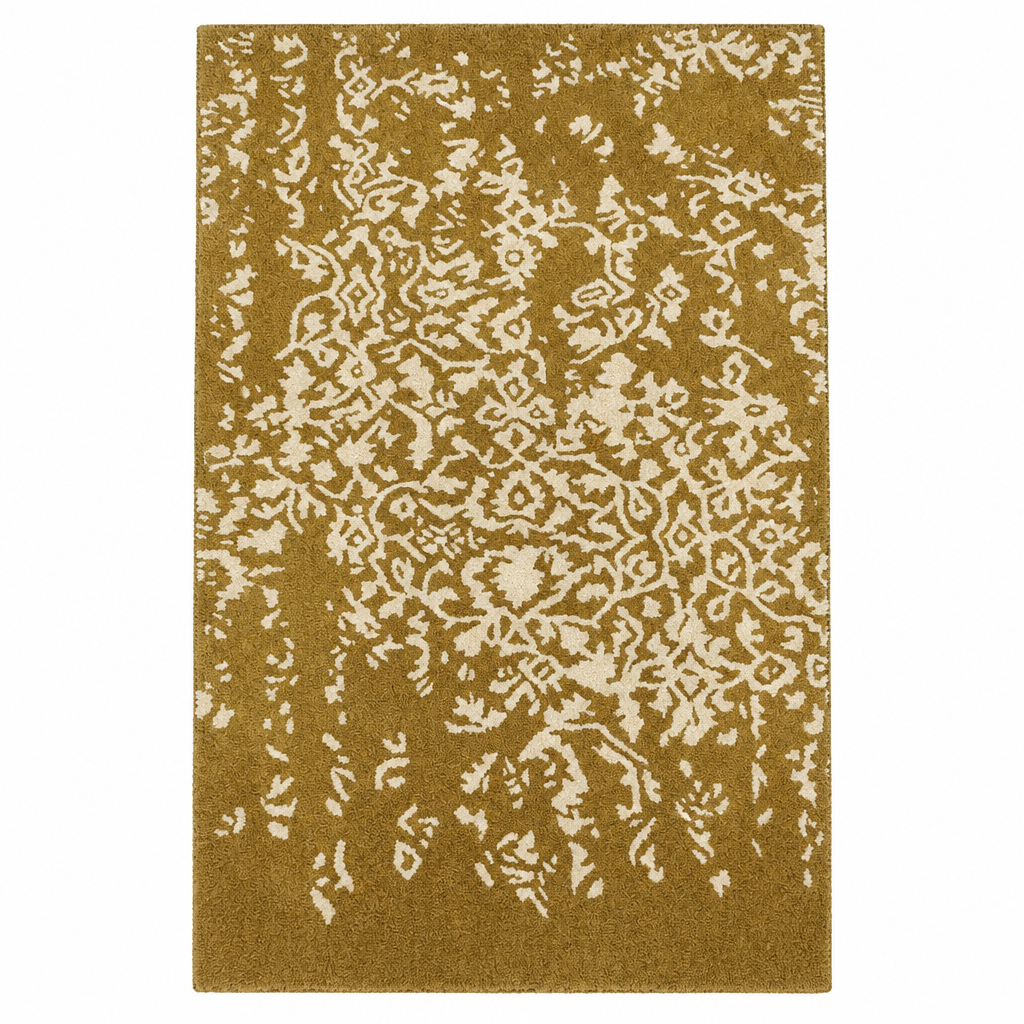 White Bloom Elegant Hand Tufted Rug 3 x 5 ft