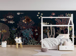 Roaring Reef - Blue Wallpaper Mural