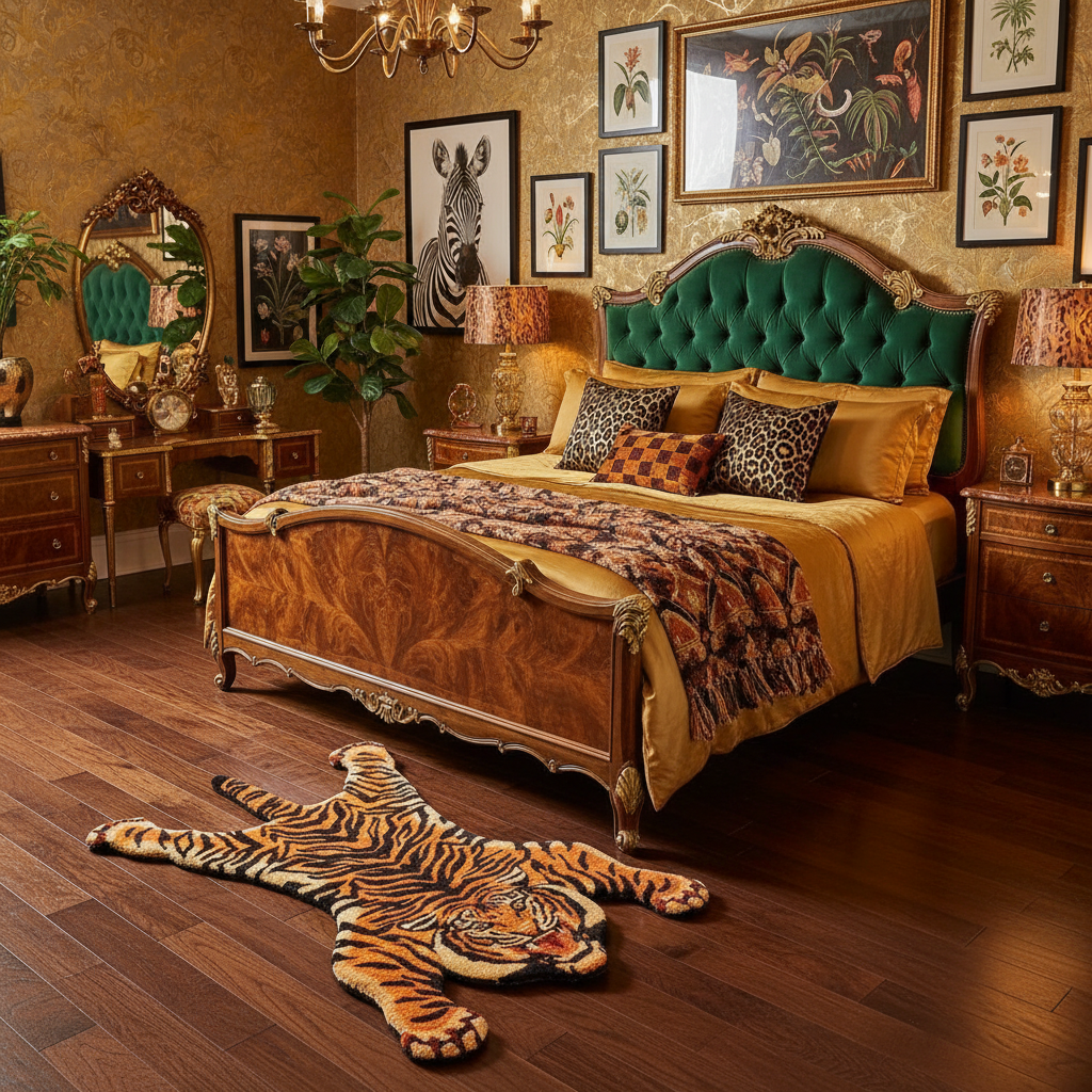 Roaring Tiger Hand-Tufted Wool Accent Rug