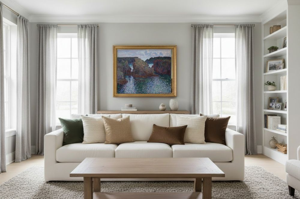 Framed room mockup - gold