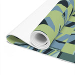 Rolled end of Pixel Wave mat showing thickness, white core and pixel surface