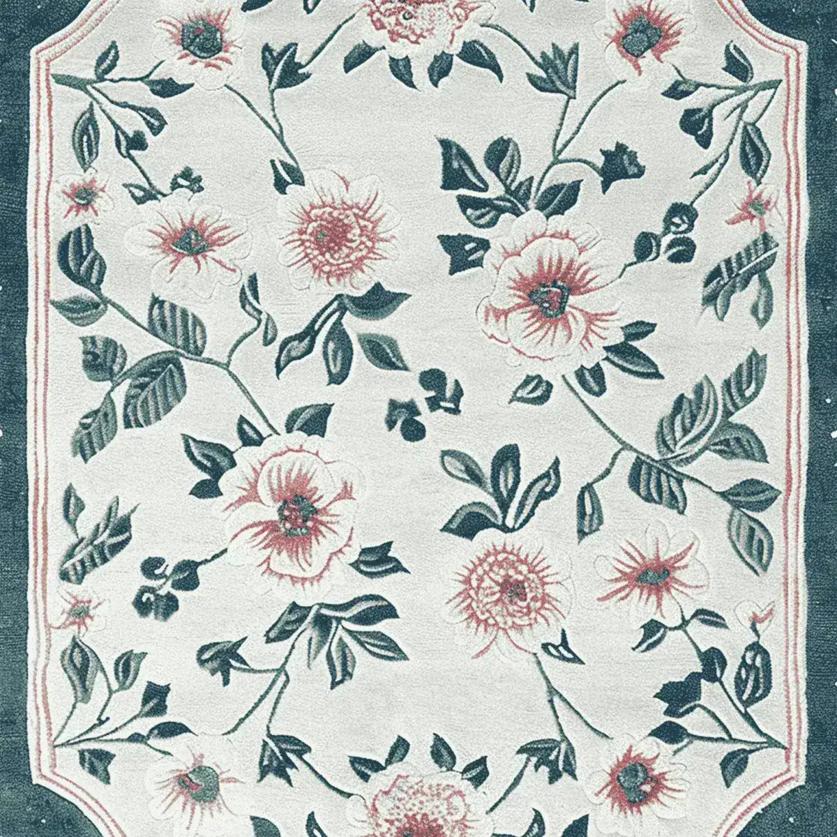 This image showcases a Romantic Vine Hand Tufted Area Rug, featuring an elegant floral pattern with intricate vine designs. The wool rug is a perfect addition to any space, particularly as a large living room rug measuring 8x10. Its subtle color palette blends beautifully with various decor styles, making it a top choice for those seeking stylish floral rugs.
