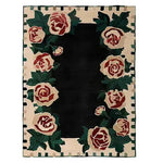 The Rosette Noir Hand Tufted Rug features intricate designs, crafted with precision and care. Its luxurious texture and sophisticated pattern add elegance and charm to any room.



